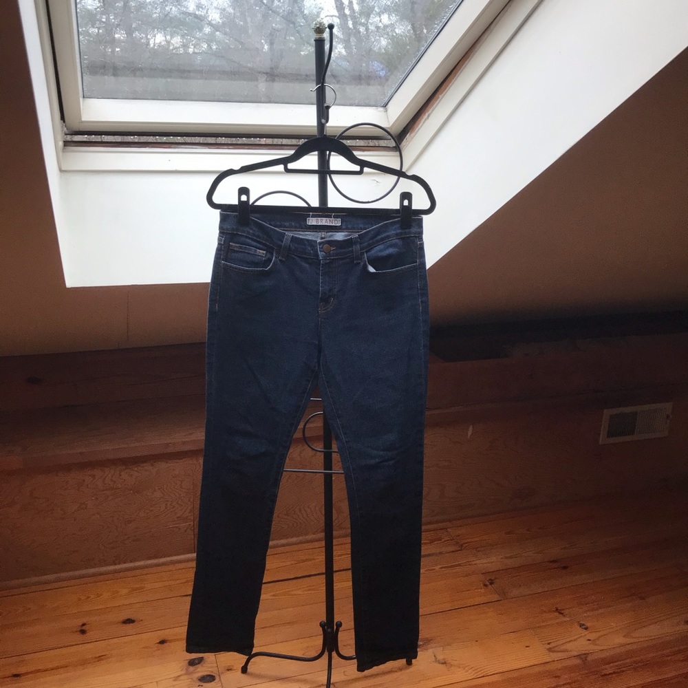 J Brand Dark Wash Skinny Jeans, EUC, 30